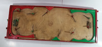 Antique 1940s Munro Games National Hockey Wood and Plastic Pinball Style Table Top Ice Hockey Game