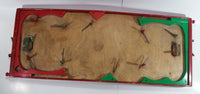 Antique 1940s Munro Games National Hockey Wood and Plastic Pinball Style Table Top Ice Hockey Game