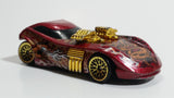 2001 Hot Wheels Extreme Sports Twin Mill II Dark Red Die Cast Toy Car Vehicle