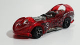 2001 Hot Wheels Power Rocket Clear Red Die Cast Toy Fantasy Race Car Vehicle