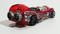 2001 Hot Wheels Power Rocket Clear Red Die Cast Toy Fantasy Race Car Vehicle