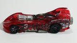 2001 Hot Wheels Power Rocket Clear Red Die Cast Toy Fantasy Race Car Vehicle