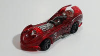 2001 Hot Wheels Power Rocket Clear Red Die Cast Toy Fantasy Race Car Vehicle