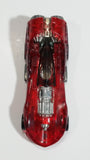 2001 Hot Wheels Power Rocket Clear Red Die Cast Toy Fantasy Race Car Vehicle