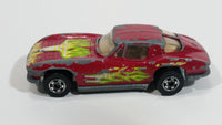 1987 Hot Wheels Split Window '63 Dark Red Die Cast Toy Car Vehicle - Hong Kong