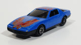 Vintage Yatming Pontiac Trans-Am Firebird Blue Black Bird No. 803 Die Cast Toy Car Vehicle