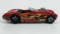 2004 Hot Wheels Camoflamage Austin Healey Red Convertible Die Cast Toy Car Vehicle