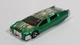 2004 Hot Wheels Camoflamage Syd Mead's Sentinel 400 Limo Green Die Cast Toy Limousine Car Vehicle