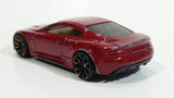 2012 Hot Wheels Faster Than Ever '12 Aston Martin DBS Dark Red Maroon Die Cast Toy Car Vehicle