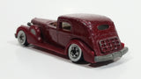 1983 Hot Wheels '35 Classic Caddy Cadillac Maroon Die Cast Toy Car Vehicle