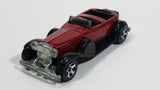 2001 Hot Wheels 1931 Duesenberg Model J ('31 Doozie) Dark Red Die Cast Toy Car Vehicle No. 176