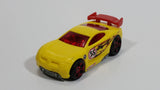 2010 Hot Wheels Police Pursuit Power Rage Yellow #55 Plastic Body Die Cast Toy Car Vehicle