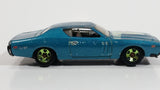 2011 Hot Wheels Muscle Mania '71 Dodge Charger Light Blue Die Cast Toy Muscle Car Vehicle