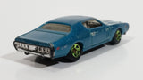 2011 Hot Wheels Muscle Mania '71 Dodge Charger Light Blue Die Cast Toy Muscle Car Vehicle