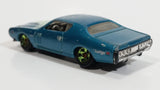 2011 Hot Wheels Muscle Mania '71 Dodge Charger Light Blue Die Cast Toy Muscle Car Vehicle