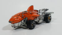 2008 Hot Wheels Street Beasts Sharkruiser Orange Die Cast Toy Car Shark Shaped Vehicle