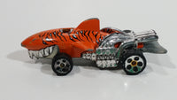 2008 Hot Wheels Street Beasts Sharkruiser Orange Die Cast Toy Car Shark Shaped Vehicle