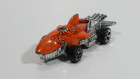 2008 Hot Wheels Street Beasts Sharkruiser Orange Die Cast Toy Car Shark Shaped Vehicle