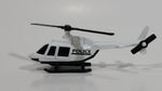 Maisto Police Cops White Helicopter Die Cast Toy Aircraft Vehicle