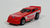 1990 Hot Wheels Probe Funny Car Motorcraft Quality Parts Red Die Cast Toy Car Vehicle with Lift Up Body