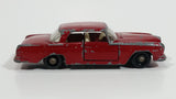 Vintage 1960s Lesney Matchbox Series No. 53 Mercedes-Benz 220 SE Dark Red Die Cast Toy Car Vehicle with Opening Doors
