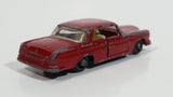 Vintage 1960s Lesney Matchbox Series No. 53 Mercedes-Benz 220 SE Dark Red Die Cast Toy Car Vehicle with Opening Doors