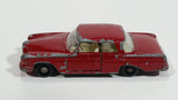 Vintage 1960s Lesney Matchbox Series No. 53 Mercedes-Benz 220 SE Dark Red Die Cast Toy Car Vehicle with Opening Doors
