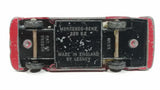 Vintage 1960s Lesney Matchbox Series No. 53 Mercedes-Benz 220 SE Dark Red Die Cast Toy Car Vehicle with Opening Doors