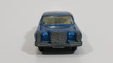 Vintage 1968 Lesney Matchbox Series Mercedes 300 SE Blue Die Cast Toy Car Vehicle with Opening Doors and Trunk