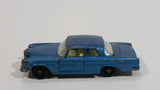 Vintage 1968 Lesney Matchbox Series Mercedes 300 SE Blue Die Cast Toy Car Vehicle with Opening Doors and Trunk