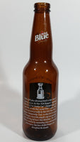 Labatt Blue Pilsner NHL Ice Hockey Stanley Cup Champions New York Rangers 8 3/4" Tall Amber Glass Beer Bottle