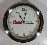 Coors Light Beer 9" Diameter Round Circular Metal Wall Clock