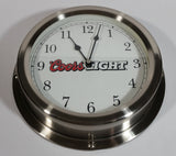 Coors Light Beer 9" Diameter Round Circular Metal Wall Clock