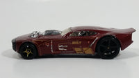 2007 Hot Wheels Nitro Door Slammer Aston Martin Burgundy Die Cast Toy Race Car Vehicle