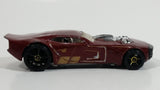 2007 Hot Wheels Nitro Door Slammer Aston Martin Burgundy Die Cast Toy Race Car Vehicle