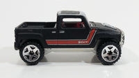 2005 Hot Wheels Hummer H3T Truck Flat Black Die Cast Toy Car Vehicle