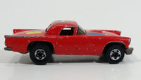 1985 Hot Wheels '57 T-Bird 1957 Ford Thunder Bird Red w/ Yellow & Blue Stripes Die Cast Toy Car Vehicle