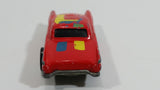 1985 Hot Wheels '57 T-Bird 1957 Ford Thunder Bird Red w/ Yellow & Blue Stripes Die Cast Toy Car Vehicle