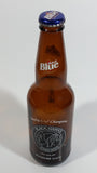 Labatt Blue Pilsner NHL Ice Hockey Stanley Cup Champions Chicago Blackhawks 8 3/4" Tall Amber Glass Beer Bottle