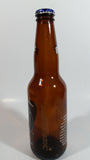 Labatt Blue Pilsner NHL Ice Hockey Stanley Cup Champions Chicago Blackhawks 8 3/4" Tall Amber Glass Beer Bottle