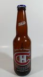 Labatt Blue Pilsner NHL Ice Hockey Stanley Cup Champions Montreal Canadiens 8 3/4" Tall Amber Glass Beer Bottle