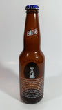 Labatt Blue Pilsner NHL Ice Hockey Stanley Cup Champions Chicago Blackhawks 8 3/4" Tall Amber Glass Beer Bottle with Cap