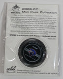 2006 - 07 The Province Time Colonist NHL Ice Hockey Mini Puck Collection Vancouver Canucks Brendan Morrison New sealed in Package