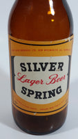 Vintage Lucky Lager Breweries SSB Silver Spring Lager Beer 9" Tall Amber Glass Beer Bottle