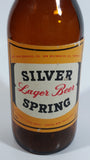 Vintage Lucky Lager Breweries SSB Silver Spring Lager Beer 9" Tall Amber Glass Beer Bottle