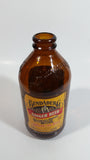 Bundaberg Ginger Beer Brewed Soft Drink 6" Tall 375mL Embossed Lettering Amber Glass Beer Bottle