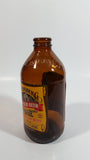 Bundaberg Ginger Beer Brewed Soft Drink 6" Tall 375mL Embossed Lettering Amber Glass Beer Bottle