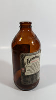 Bundaberg Ginger Beer Brewed Soft Drink 6" Tall 375mL Embossed Lettering Amber Glass Beer Bottle