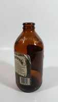 Bundaberg Ginger Beer Brewed Soft Drink 6" Tall 375mL Embossed Lettering Amber Glass Beer Bottle