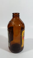 Bundaberg Ginger Beer Brewed Soft Drink 6" Tall 375mL Embossed Lettering Amber Glass Beer Bottle